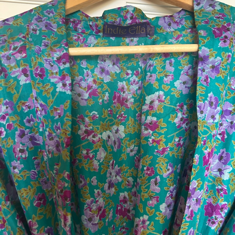 Floral Kimono Robe - Picture 3 of 5